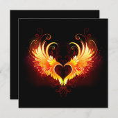 Angel Fire Heart with Wings (Front/Back)