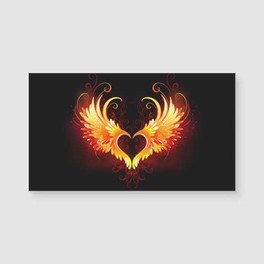 Angel Fire Heart with Wings (Front)