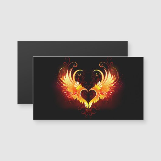 Angel Fire Heart with Wings (Front/Back)
