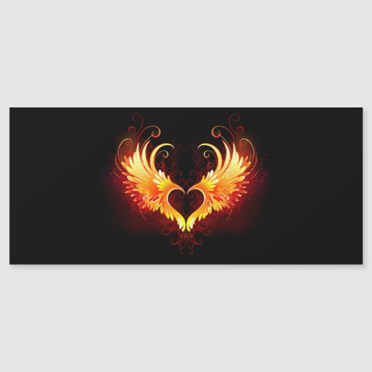 Angel Fire Heart with Wings (Front)