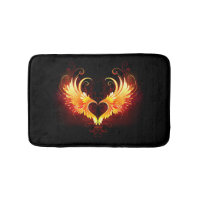 Angel Fire Heart with Wings