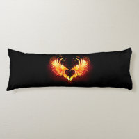 Angel Fire Heart with Wings