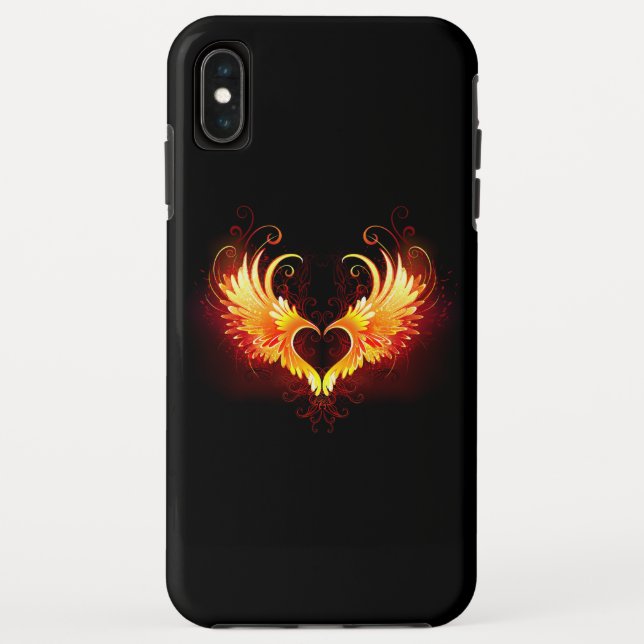 Angel Fire Heart with Wings Case-Mate iPhone Case (Back)