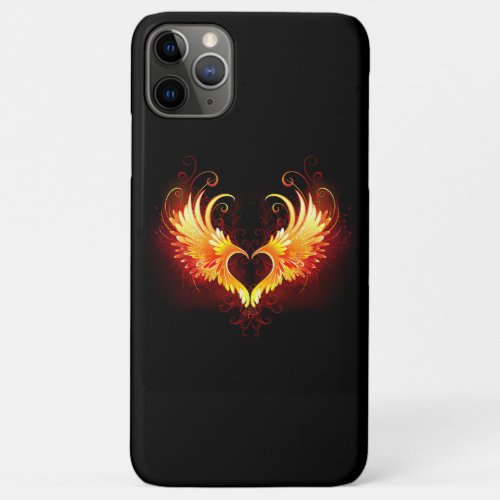 Angel Fire Heart with Wings iPhone 11 Pro Max Case