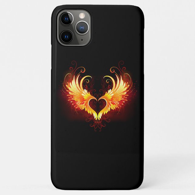 Angel Fire Heart with Wings Case-Mate iPhone Case (Back)