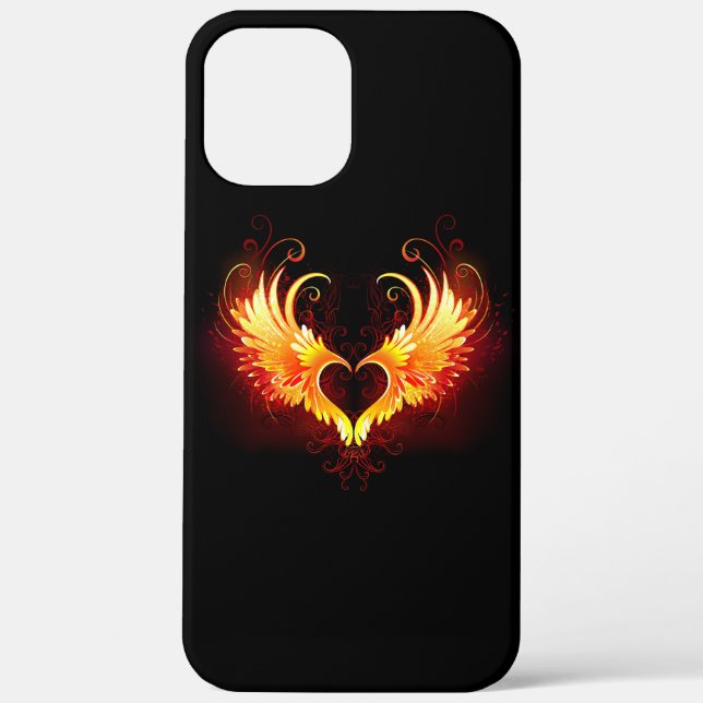 Angel Fire Heart with Wings Case-Mate iPhone Case (Back)