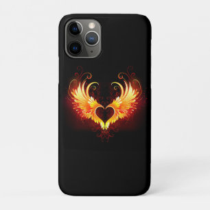 Angel Fire Heart with Wings iPhone 11 Pro Case