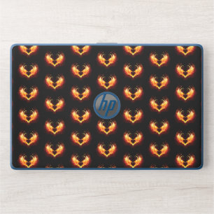 Angel Fire Heart with Wings HP Laptop Skin