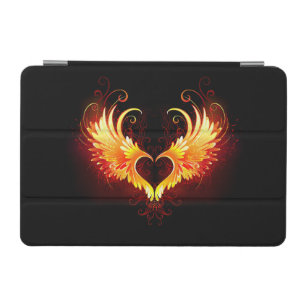 Angel Fire Heart with Wings iPad Mini Cover
