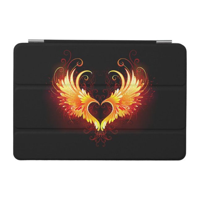 Angel Fire Heart with Wings iPad Mini Cover (Horizontal)