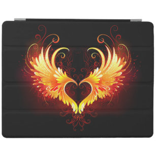 Angel Fire Heart with Wings iPad Smart Cover