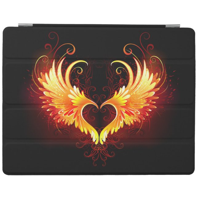 Angel Fire Heart with Wings iPad Smart Cover (Horizontal)