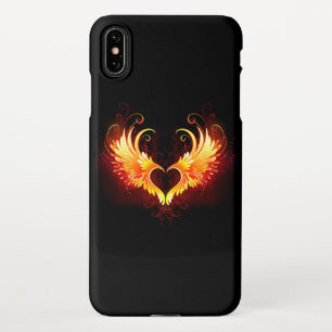 Angel Fire Heart with Wings iPhone XS Max Case