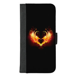 Angel Fire Heart with Wings iPhone 8/7 Plus Wallet Case
