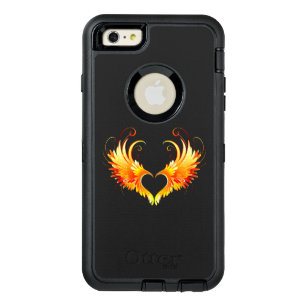 Angel Fire Heart with Wings OtterBox Defender iPhone Case