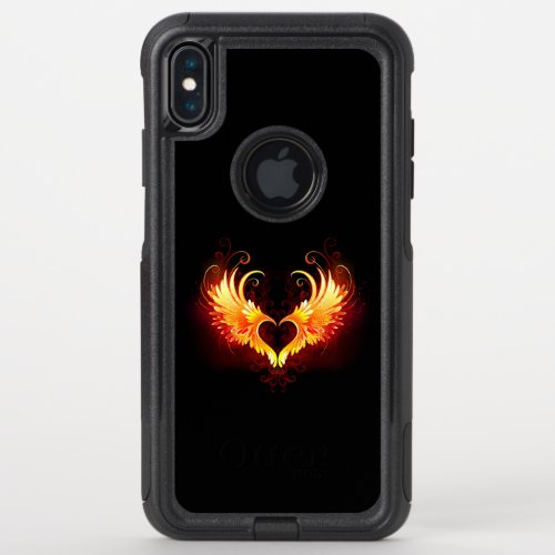 Angel Fire Heart with Wings OtterBox Commuter iPhone XS Max Case