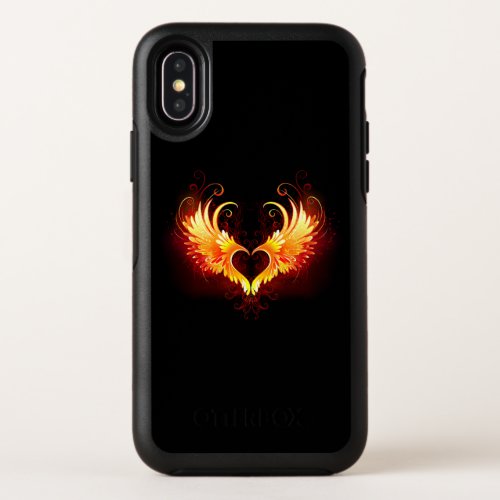 Angel Fire Heart with Wings OtterBox Symmetry iPhone XS Case