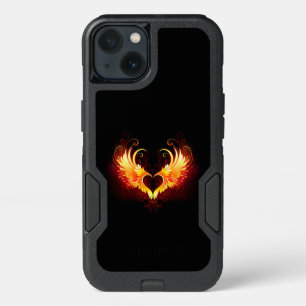 Angel Fire Heart with Wings iPhone 13 Case