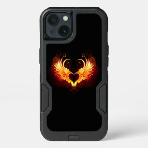 Angel Fire Heart with Wings iPhone 13 Case
