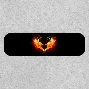 Angel Fire Heart with Wings Patch