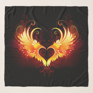 Angel Fire Heart with Wings Scarf