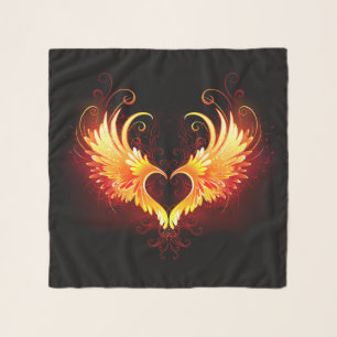 Angel Fire Heart with Wings Scarf