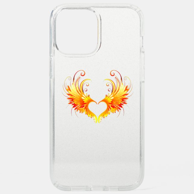 Angel Fire Heart with Wings Speck iPhone 12 Pro Max Case (Front)
