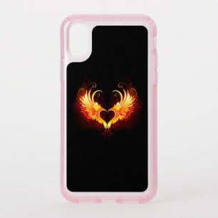 Angel Fire Heart with Wings Speck iPhone XS Case