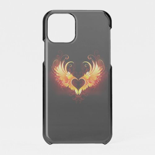 Angel Fire Heart with Wings iPhone 11 Pro Case
