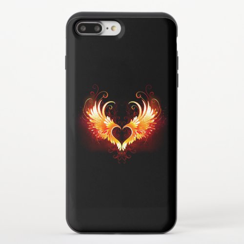 Angel Fire Heart with Wings iPhone 87 Plus Slider Case