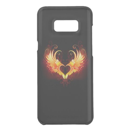 Angel Fire Heart with Wings Uncommon Samsung Galaxy S8 Case