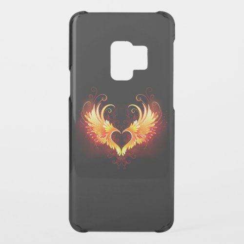 Angel Fire Heart with Wings Uncommon Samsung Galaxy S9 Case