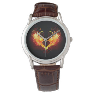 Angel Fire Heart with Wings Watch