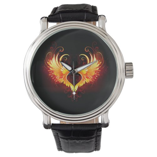 Angel Fire Heart with Wings Watch