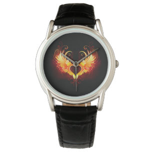 Angel Fire Heart with Wings Watch