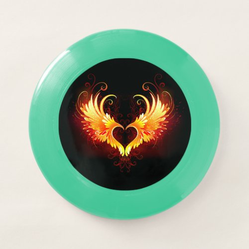 Angel Fire Heart with Wings Wham_O Frisbee