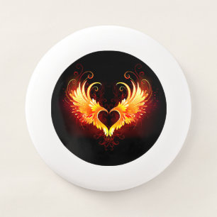 Angel Fire Heart with Wings Wham-O Frisbee