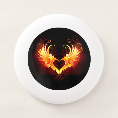 Angel Fire Heart with Wings Wham_O Frisbee
