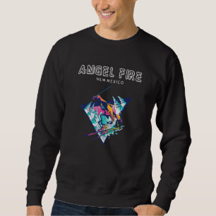 Angel Fire New Mexico Retro Skier Sweatshirt