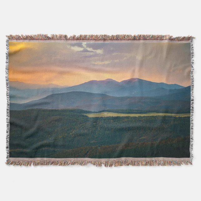 Angel Fire Sunset Throw Blanket (Front)