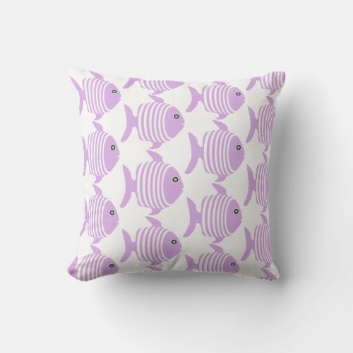 Angel Fish Design Throw Pillow