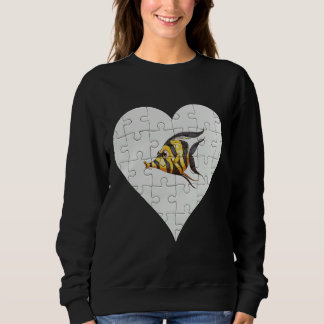 Angel Fish Heart Angel Fish Sweatshirt