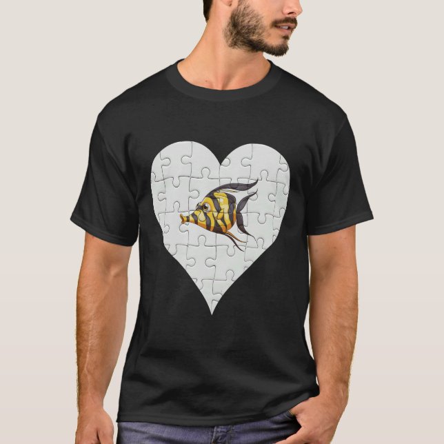 Angel Fish Heart Angel Fish T-Shirt (Front)