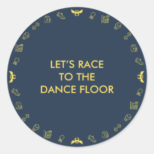 Angel Fitness Collab Classic Round Sticker