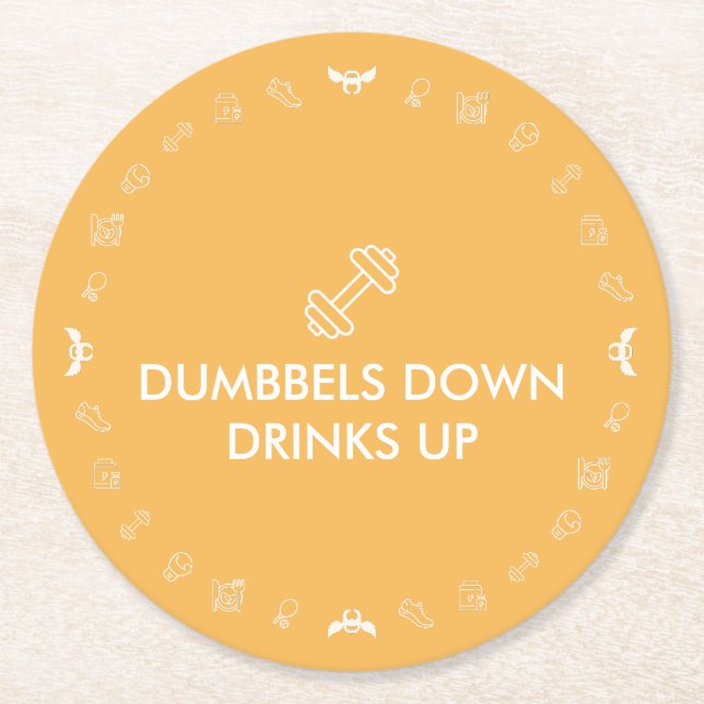 Angel Fitness Collab Round Paper Coaster (Front)