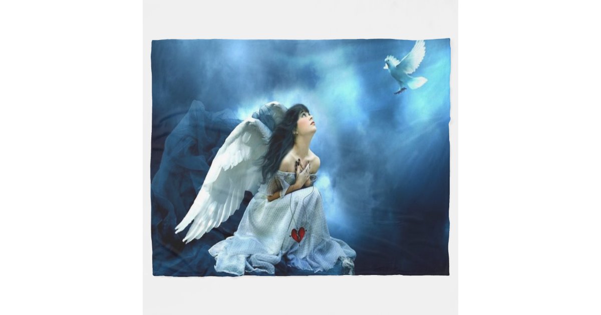 Angel Fleece Blanket Zazzle