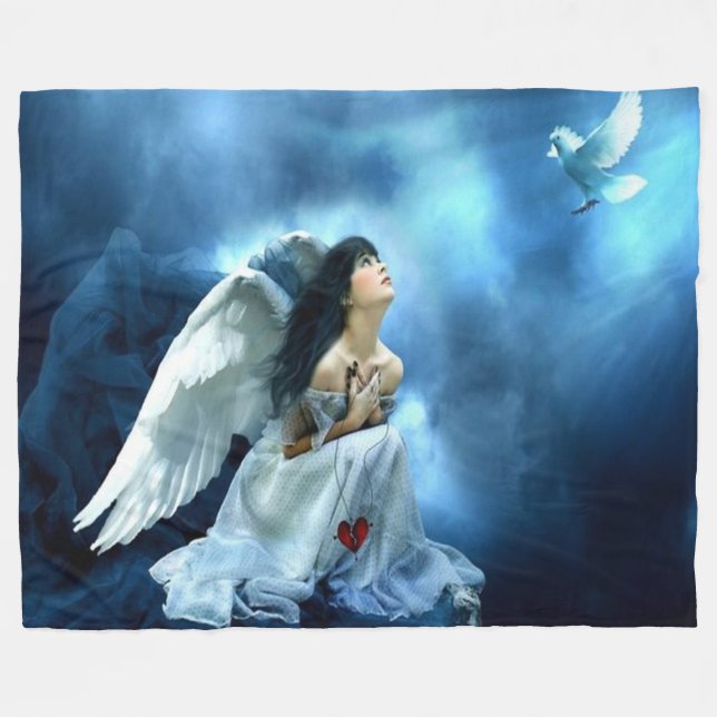 Angel Fleece Blanket (Front (Horizontal))