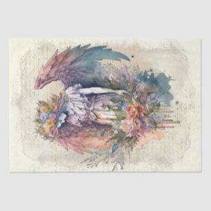 Angel Floral Watercolor Tissue Paper