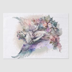 Angel Floral Watercolor Tissue Paper