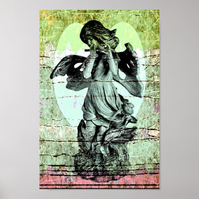 Angel Flute and Heart Poster (Front)
